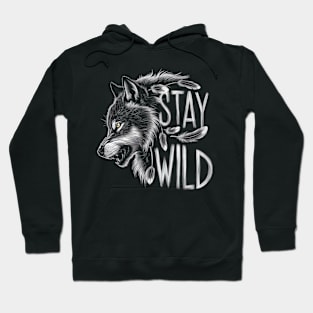 Mystic Wolf Profile - Stay Wild Hoodie